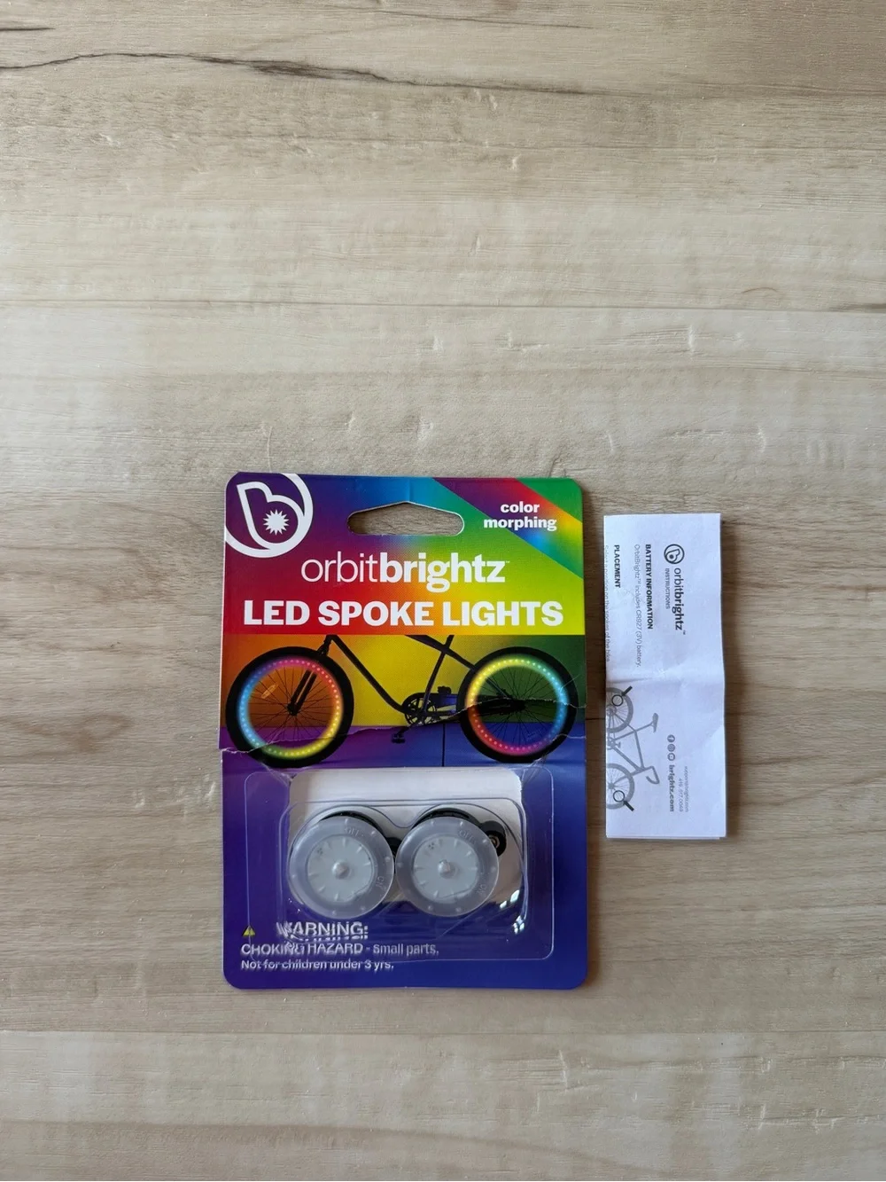 orbitbrightz LED Spoke Lights — Color Morphing Bike Lights